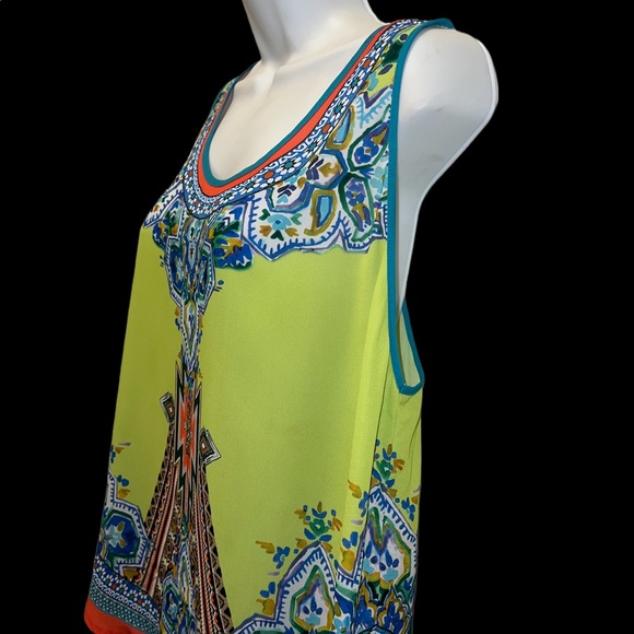 Very pretty and vibrant tank top by PEACH PUFF Medium - Picture 2 of 12